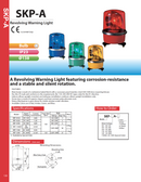 Patlite SKP SKP-A SKP-101A SKP-102A SKP-101A-Y SKP-102A-Y Rotating Beacon Warning Light Komatsu