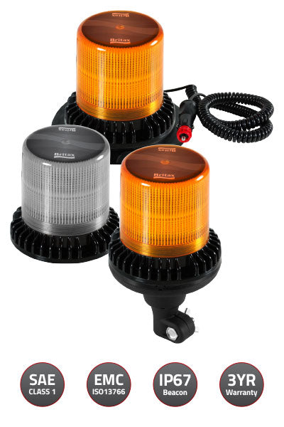 BRITAX BF600 Series BF Code3 LED Beacon Flashing Warning Light Lights Ecco Safety Hazard Amber Traffic Safety Truck Forklift Machine Strobe Security