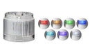 LR6-502WJNW-RYGBC Signal Tower, LED, 5 Tiers, Red, Yellow, Green, Blue, Clear Continuous, 60mm, 24V, IP65, NEMA 4X, NEMA 13